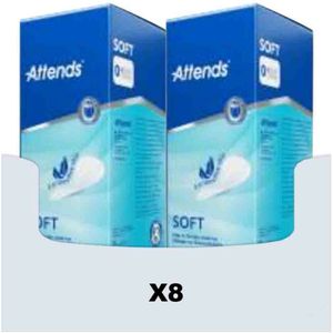 Attends - Soft 0 Ultra Mini - Inlegkruisjes - 8 pakken van 28 stuks