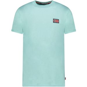 Geographical Norway T-shirt Ronde Hals Met Vlag Jaltimore - S