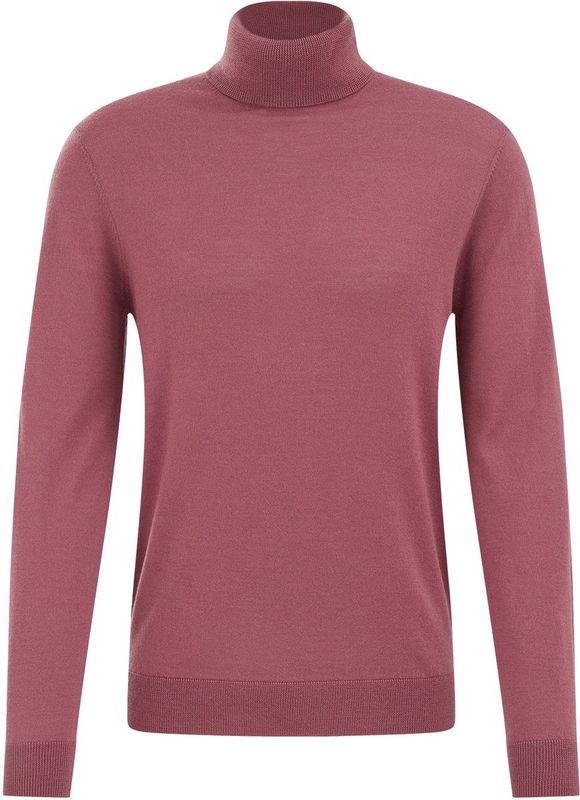 Fundamentals - Slim Fit Coltrui - Koraalroze - Merinowol
