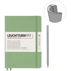 Leuchtturm notitieboek soft medium pastel groen lijn