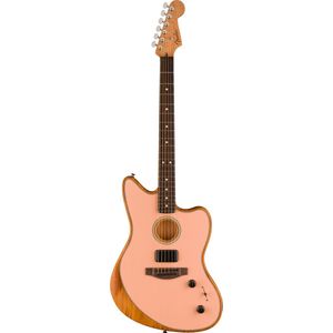 Fender Acoustasonic Player Jazzmaster Shell Pink - Akoestische gitaar