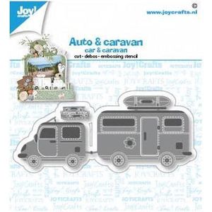 Joy!Crafts Stencil - Stans-embos-debosmal Auto caravan