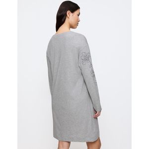 Dark Grey Melange - Nachthemd - Katoen/Modaal - Casual