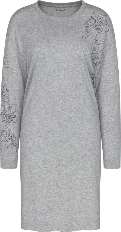 Dark Grey Melange - Nachthemd - Katoen/Modaal - Casual