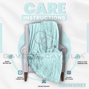 Knuffel en Snugg teddyfleece slaapdeken super zacht pluizig onderhoudsvriendelijk decoratief gooien gezellige warme settee gooien dubbel 150x200 cm eendenei