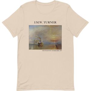 J.M.W. Turner 'De vechtende Temeraire' (""The Fighting Temeraire"") Beroemd Schilderij T-Shirt | Unisex Klassiek Kunst T-shirt | Soft Cream | L