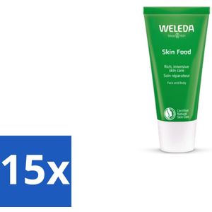 15 x WELEDA - Crème - Skin Food - Droge huid - 30 ml - Droge Huid - Huidverzorging - Crème - Voedende Crème - Droge Huid Crème