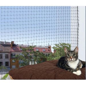 Trixie kattenbeschermnet zwart 3x8 mtr