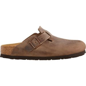 Birkenstock slipper BOSTON Tabacco Brown narrow Fettleder Oiled Leather - Maat 48