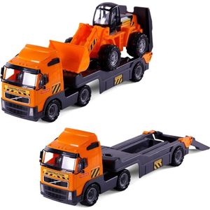 Polesie Volvo Vrachtwagen met Bulldozer Oranje/Zwart