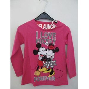 Relaunch Disney shirt roze I love Mickey Forever 1/2 y (86/92)