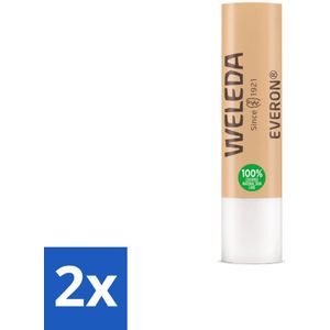 WELEDA - Lippenbalsem Everon - Bescherming tegen kou & wind - SPF 4 - Voordeelverpakking - 2 stuks