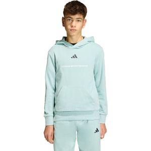adidas Sportswear adidas Slogan Fleece Hoodie - Kinderen - Groen- 164