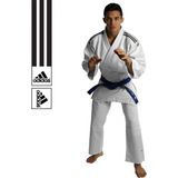 adidas Judopak J350 Club Junior  Judopak - Unisex - wit/zwart Maat/ Lichaamslengte 110 cm