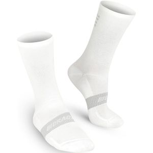 Bioracer Classic - Wielersokken Tussenseizoen - Unisex - Wit - Maat 36-38