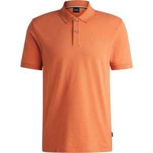 BOSS BLACK Pallas Heren - Polo shirt - Oranje - Maat XL