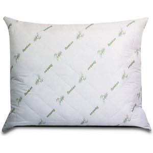 Contessa Anti Bacterieel Hoofdkussen Bamboe | 60 x 70 cm | Anti-allergie | Bamboe Kussen | Tijk 100 % Poliperkal | Vulling 100% Syndronfill holle vezel