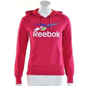 Reebok - Vector Logo Hood - Dames Trui - XS - DonkerRoze