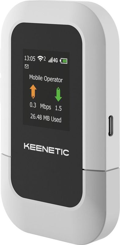 Keenetic - KN-5110-01-EU - Draagbare Router - Zwart - 3000 mAh