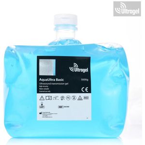 Ultragel AquaUltra Ultrasound Gel voor RF; HIFU en EMS - Blauw - 5000ml - in plastic zak