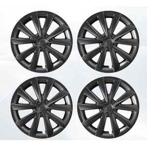 Tesla Model 3 Wieldoppen 18 Inch Mat Zwart Performance - Exterieur Accessoires - Nederland België