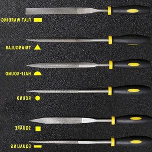 BE-TOOL Mini Files Set 6Pcs Grater Set Hand Wood Files Cutting Grinding Tools - Soft Grip for Wood and Soft Metal - High-Quality Tools .