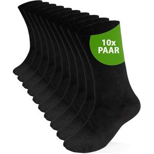 Sokken Heren - Sokken Heren 43 46 - Sportsokken - Werksokken - 10 Paar Zakelijke Herensokken - Zwart