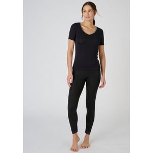 Damart - T-shirt met korte mouwen - Zwart - Thermolactyl Sensitive - Dames