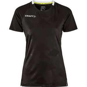 Craft Premier Solid Shirt Korte Mouw Dames - Zwart | Maat: XXL