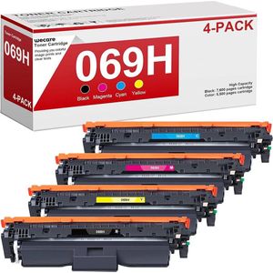 4-pack | Huismerk set Toner (met chip) XXL voor Canon 069 / 069H I-Sensys LBP673Cdw MF752Cdw MF754Cdw