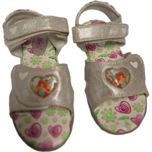 WINX-GIRL SANDAL-SILVER MET FLOWER SOLE-SIZE 31
