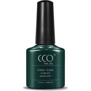 CCO Shellac - Gel Nagellak - kleur Dark Forest 68042 - Groen - Dekkende kleur - 7.3ml - Vegan