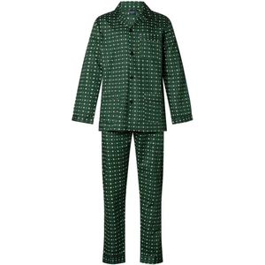 Gentlemen katoenen heren pyjama - 94.29 - Groen - 64.