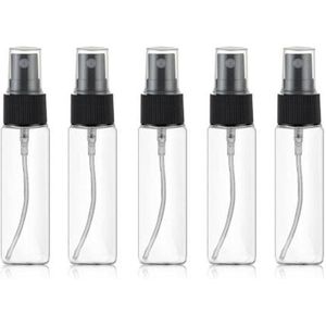 30 ml Empty Plastic Spray Bottle Transparent for Travel (Pack of 5)