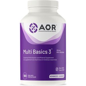 Multi Basics 3 multivitamine 180 capsules voordeelverpakking | AOR