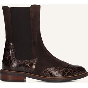 Pertini - Chelsea Boots - Bruin - Dames - Krokodillenprint