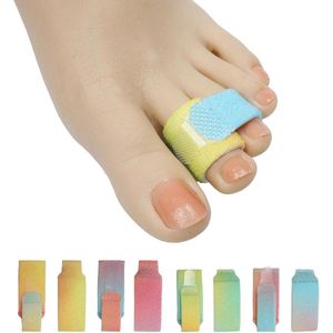 Brenzoos - ""Verband voor hamertenen en gebroken tenen spalk voor mannen en vrouwen - verstelbare uitlijner voor grote en kleine ondersteuning - 8 stuks