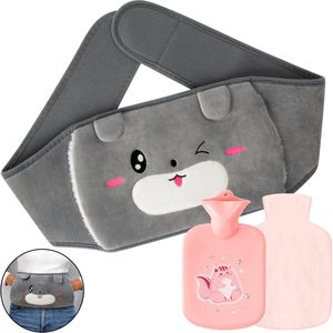 Unyqoos® Warmwaterkruik met zachte hoes voor comfort en pijnverlichting in de winter