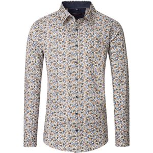 Casamoda - Casual Fit - Herenoverhemd - Blauw - Lange Mouw