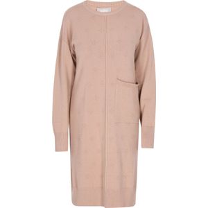 usha - Jurk - Knielang - Met Geribbelde Rundhals - Met Bloemenmotieven