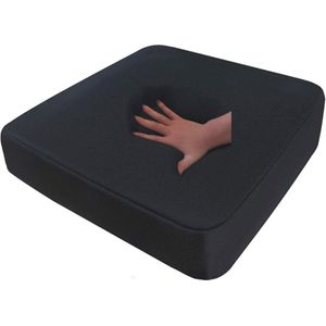 Gel en Gelschuim Zitkussen 40 x 40 x 10 cm - Drukverlagend en Comfortabel voor Rolstoel, Stoel en Auto
