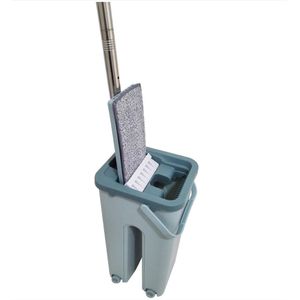 Aqua - Dweilset - Microvezel Dweil - 2-in-1 Wringemmer met Spoelsysteem