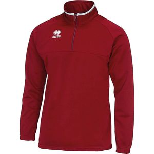 Mansel - Trainingshemd - Rood - 100% Polyester - Halve Rits