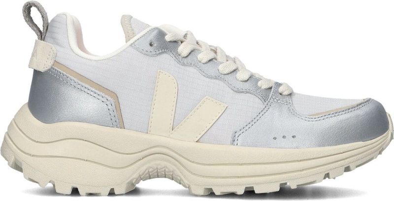 Veja Venturi Ii Sneakers - Leer - Dames - Zilverkleurig - Maat 37