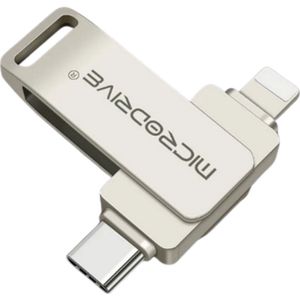 MicroDrive USB Stick - 128GB Flashdrive - iPhone Android - 4 In 1