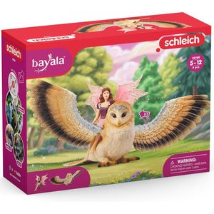 schleich BAYALA - Elfje op Glitteruil - Speelfiguur - Kinderspeelgoed voor Jongens en Meisjes - 5 tot 12 jaar - 70789