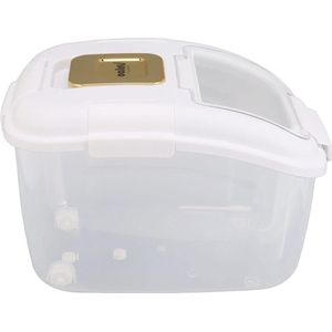 Voedselopslagcontainer Grote Capaciteit Rijstopslagcontainer Proof Flip Cover Perfecte Thuisafdichting voor Notenmeel (5KG) - HTML Content inbegrepen .