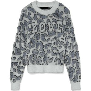 VERO MODA - VMJUNGLE LS O-NECK PULLOVER BOO - Dames - Gebreide truien