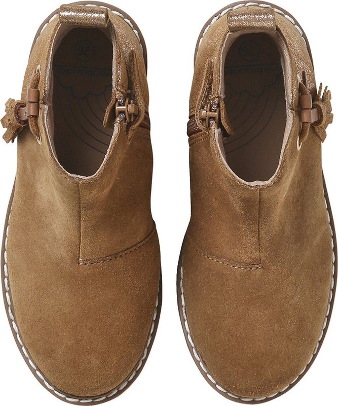 Vertbaudet - Kleutercollectie - Leren Boots - Met Pompon - Meisjes