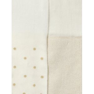 Set van 2 paar Panty's - Ecru - Meisjes - Iriserend en Stippenmotieven